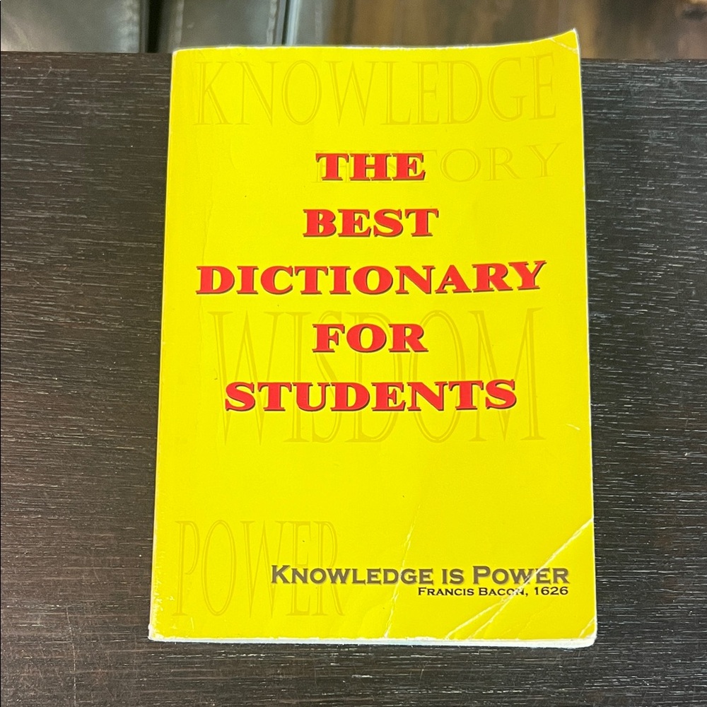 Yellow Student Dictionary